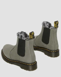 Dr. Martens 2976 Leonore Imitatiebont Gevoerde Nubuck Chelsea Boots^UNISEX Enkellaarzen|Zachte Leren Laarzen