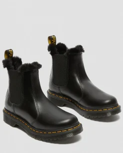 Dr. Martens 2976 Leonore Imitatiebont Gevoerde Chelsea Laarzen^UNISEX Enkellaarzen|Chelsea Boots