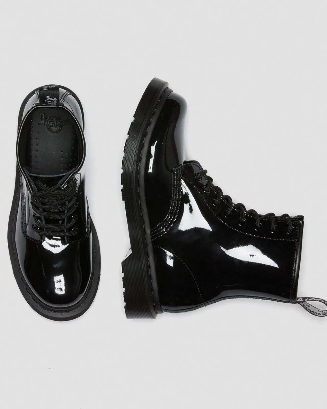 Dr. Martens 1460 Mono Lakleren Enkellaarzen^WOMENS Veterlaarzen|Enkellaarzen