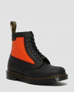 Dr. Martens 1460 Paneel Leer + Ventile® Enkellaarzen^UNISEX Heren Sale|Made In England