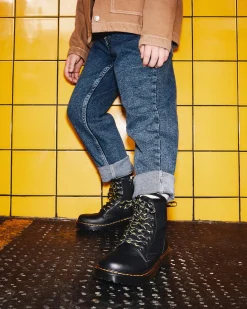 Dr. Martens 1460 Panel Canvas & Leren Laarzen voor Kinderen^UNISEX Laarzen|Laarzen
