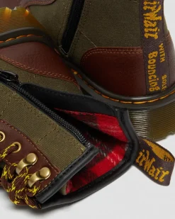 Dr. Martens 1460 Panel Canvas & Leren Laarzen voor Kinderen^UNISEX Sale Voor Kinderen|Laarzen