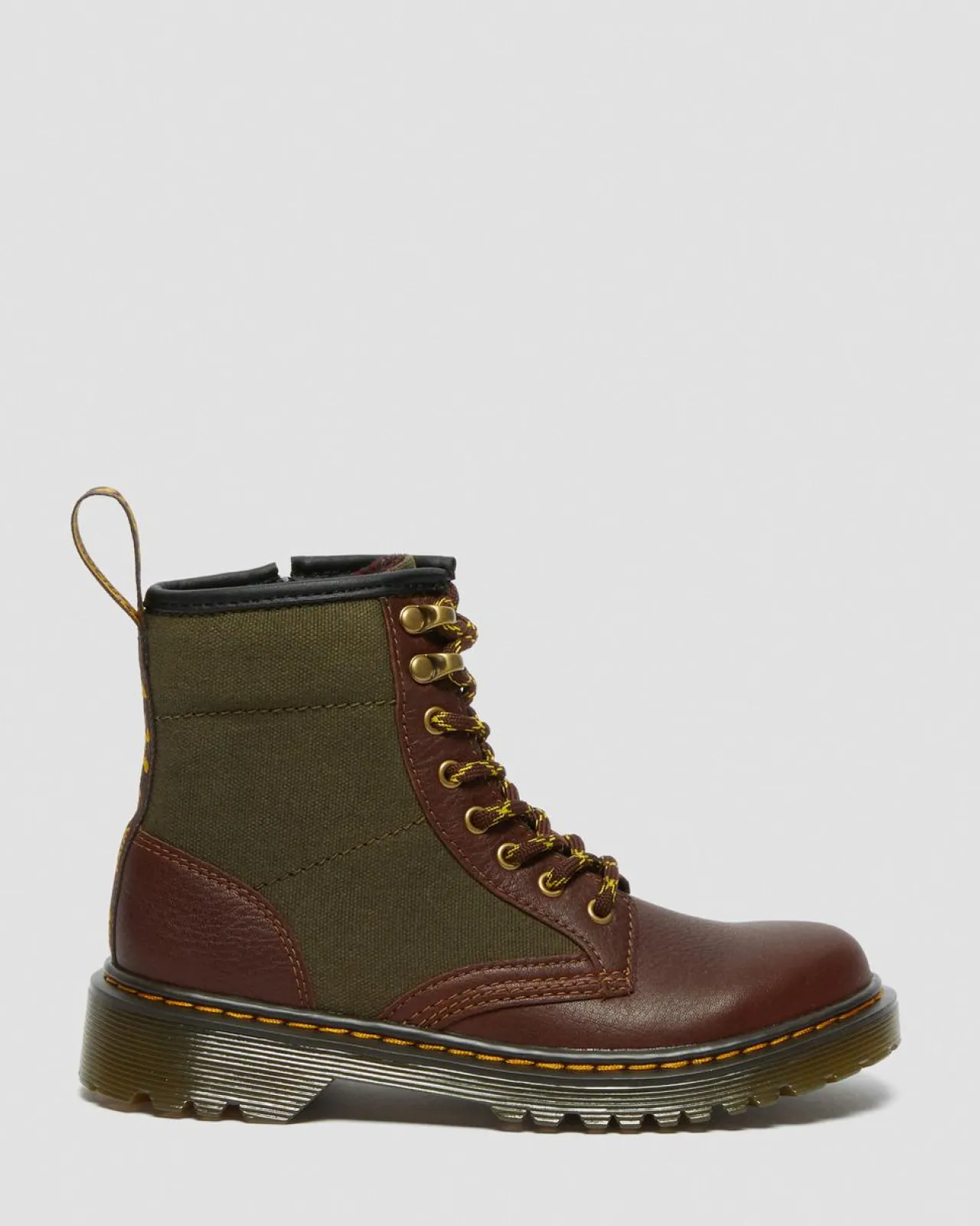 Dr. Martens 1460 Panel Canvas & Leren Laarzen voor Kinderen^UNISEX Sale Voor Kinderen|Laarzen