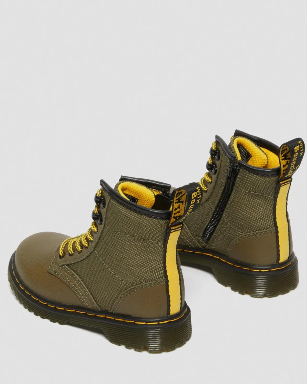 Dr. Martens 1460 Panel Leren Veterlaarzen voor Peuters^UNISEX Sale Voor Kinderen