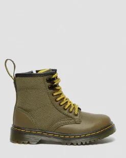 Dr. Martens 1460 Panel Leren Veterlaarzen voor Peuters^UNISEX Sale Voor Kinderen