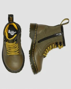 Dr. Martens 1460 Panel Leren Veterlaarzen voor Peuters^UNISEX Sale Voor Kinderen