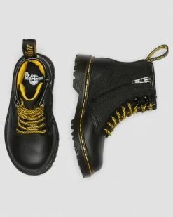 Dr. Martens 1460 Panel Leren Veterlaarzen voor Peuters^UNISEX Sale Voor Kinderen