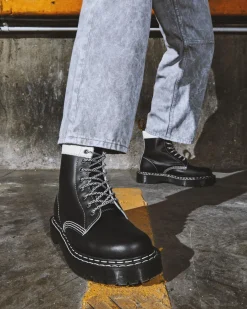 Dr. Martens 1460 Pascal Bex Leren Contrast Veterlaarzen^MENS Enkellaarzen|Veterlaarzen
