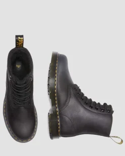 Dr. Martens 1460 Pascal Fleece Gevoerde Leren Laarzen^UNISEX Nieuw Binnen|Enkellaarzen