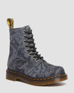 Dr. Martens 1460 Pascal Marmer Suède Veterlaarzen^WOMENS Suède|Veterlaarzen