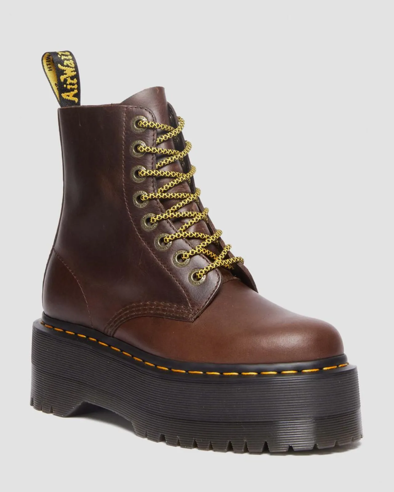 Dr. Martens 1460 Pascal Max Leren Platform Laarzen^WOMENS Originals|Veterlaarzen
