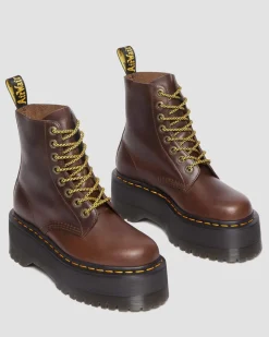 Dr. Martens 1460 Pascal Max Leren Platform Laarzen^WOMENS Originals|Veterlaarzen
