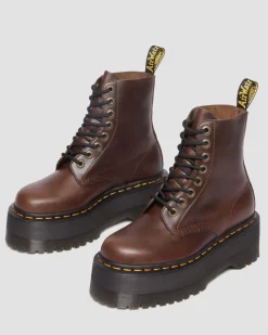 Dr. Martens 1460 Pascal Max Leren Platform Laarzen^WOMENS Originals|Veterlaarzen