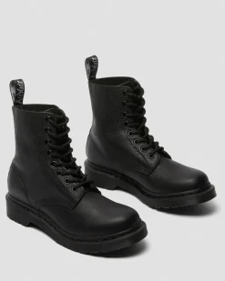 Dr. Martens 1460 Pascal Mono Veterlaarzen^WOMENS Enkellaarzen|Zachte Leren Laarzen