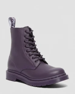Dr. Martens 1460 Pascal Mono Veterlaarzen^WOMENS Veterlaarzen|Zachte Leren Laarzen