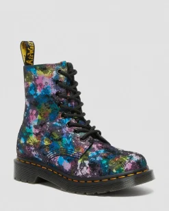 Dr. Martens 1460 Pascal Regenboog Suède Veterlaarzen^WOMENS Dames Sale|Veterlaarzen