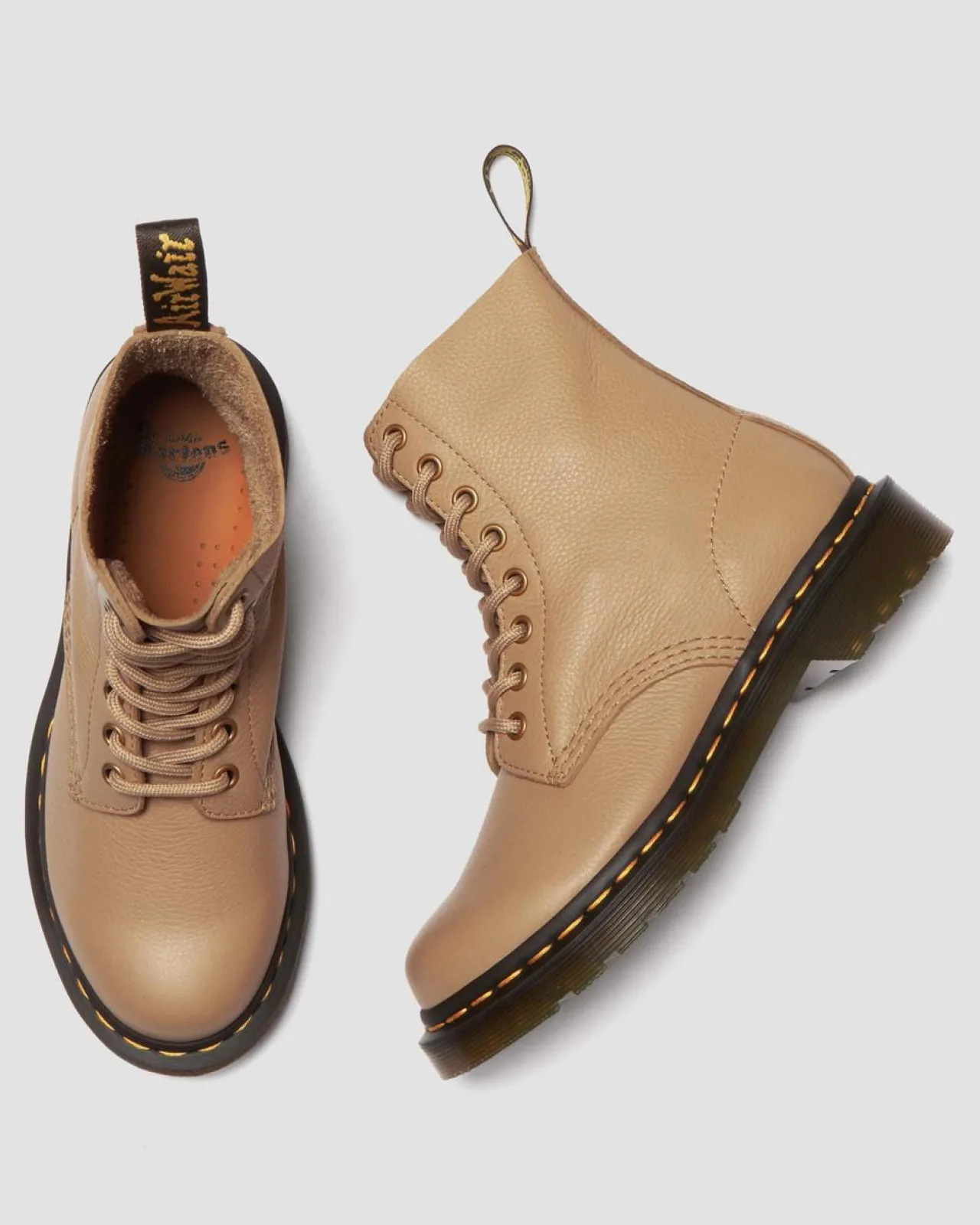 Dr. Martens 1460 Pascal Virginia Leren Veterlaarzen^WOMENS Veterlaarzen|Enkellaarzen