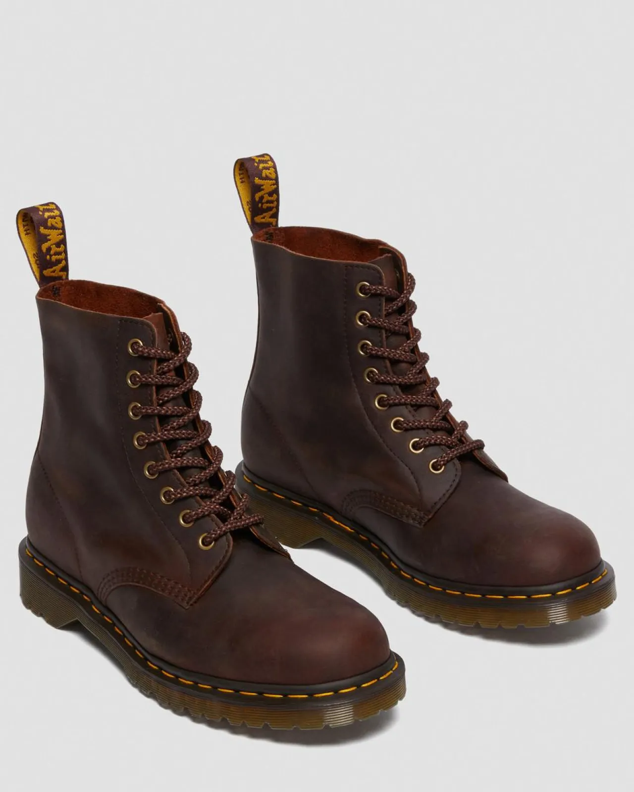 Dr. Martens 1460 Pascal Waxed Volnerf Leren Veterlaarzen^MENS Nieuw Binnen|Enkellaarzen