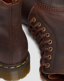Dr. Martens 1460 Pascal Waxed Volnerf Leren Veterlaarzen^MENS Nieuw Binnen|Enkellaarzen