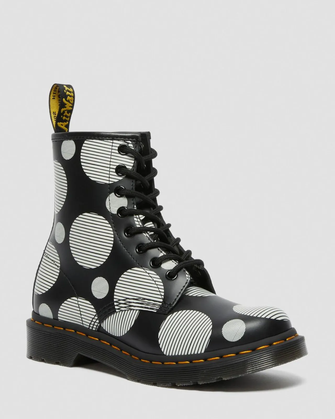 Dr. Martens 1460 Polka Dot Smooth Leren Laarzen^WOMENS Veterlaarzen