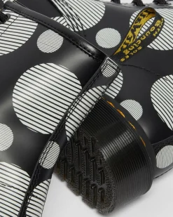 Dr. Martens 1460 Polka Dot Smooth Leren Laarzen^WOMENS Veterlaarzen