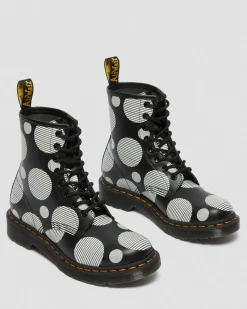 Dr. Martens 1460 Polka Dot Smooth Leren Laarzen^WOMENS Veterlaarzen