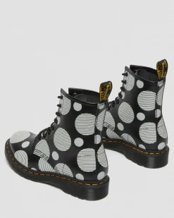 Dr. Martens 1460 Polka Dot Smooth Leren Laarzen^WOMENS Veterlaarzen
