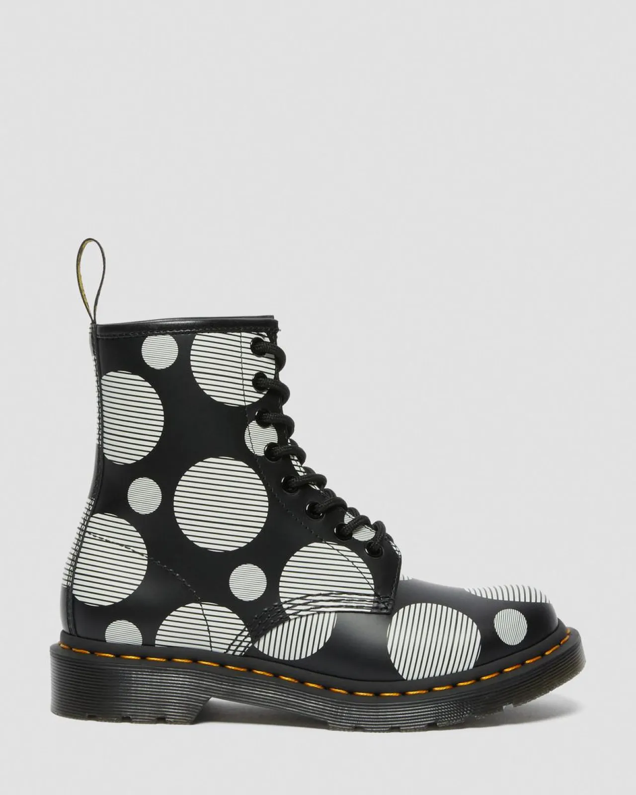 Dr. Martens 1460 Polka Dot Smooth Leren Laarzen^WOMENS Veterlaarzen