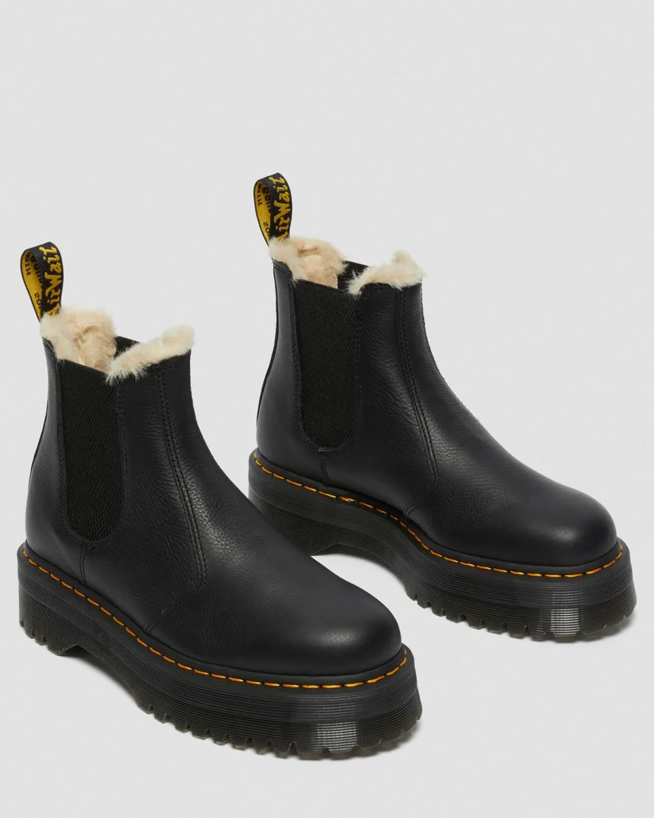 Dr. Martens 2976 Quad Gevoerde Platform Chelsea Boots^WOMENS Winter Stijlen|Laarzen