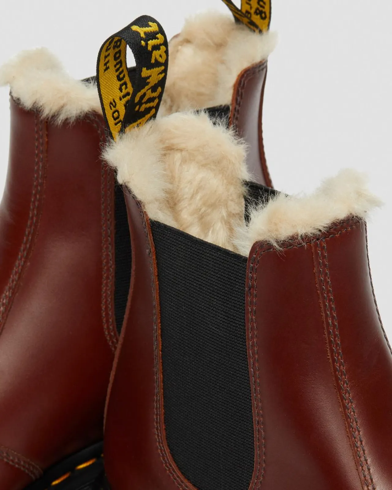 Dr. Martens 2976 Quad Imitatiebont Gevoerde Platform Laarzen^WOMENS Enkellaarzen|Platform Laarzen