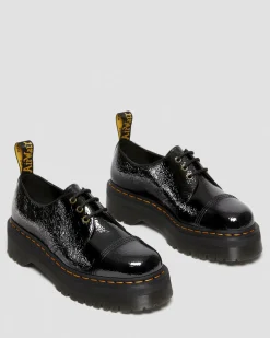 Dr. Martens 1461 Quad Lakleren Platform Schoenen^GIFTS Dames Sale|Platform Schoenen