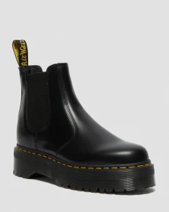 Dr. Martens 2976 Quad Smooth Leren Platform Chelsea Boots^TRENDING-STYLES-UK Platform Laarzen|Chelsea Boots