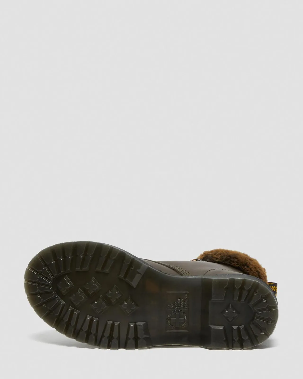 Dr. Martens 1460 Serena Collar Imitatiebont Gevoerde Enkellaarzen^UNISEX Veterlaarzen|Enkellaarzen
