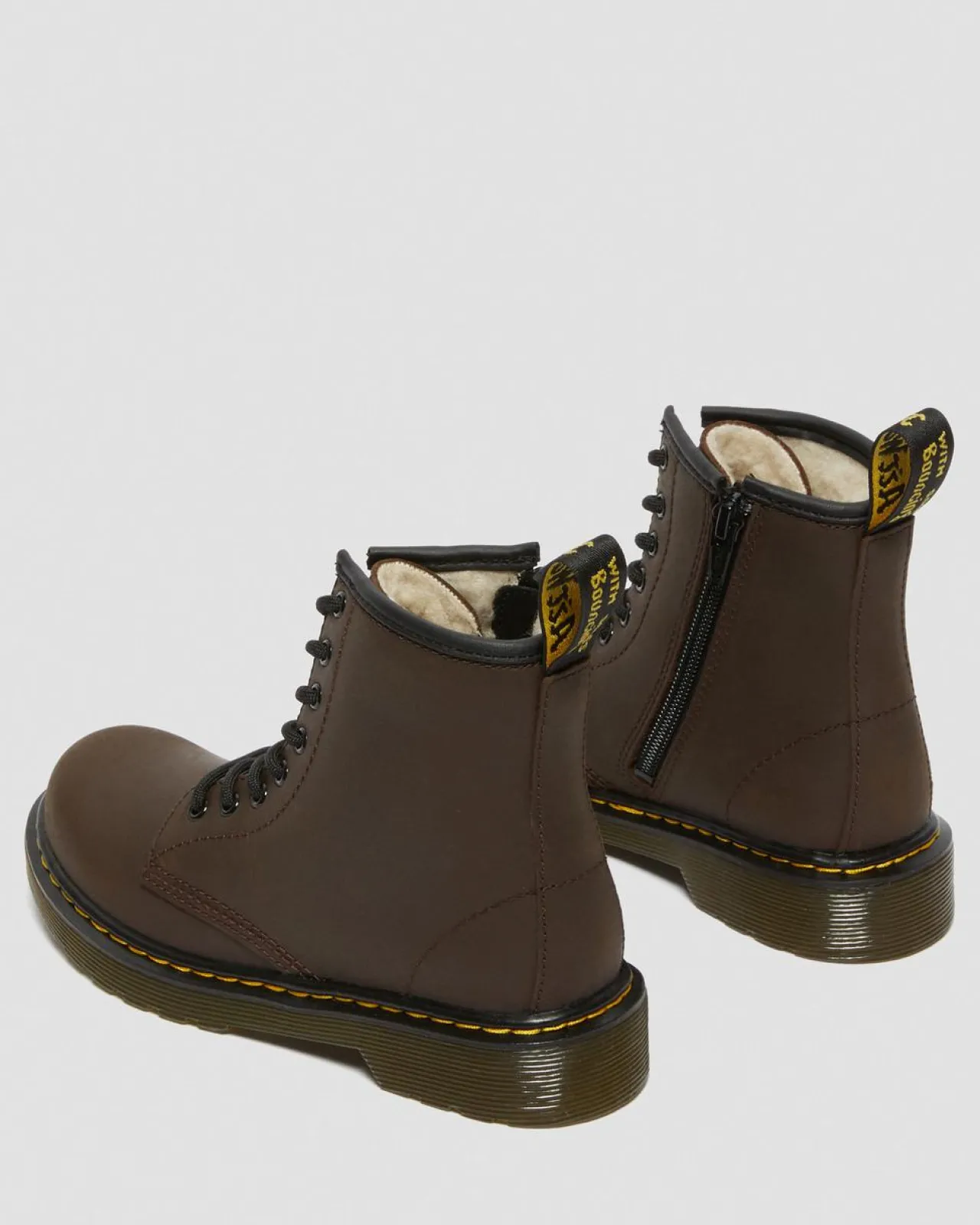 Dr. Martens 1460 SERENA GEVOERDE IMITATIEBONT LAARZEN VOOR KINDEREN^KIDS Sale Voor Kinderen|Laarzen