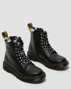 Dr. Martens 1460 Serena Imitatiebont gevoerde Leren laarzen voor Kinderen^UNISEX Sale Voor Kinderen|Laarzen