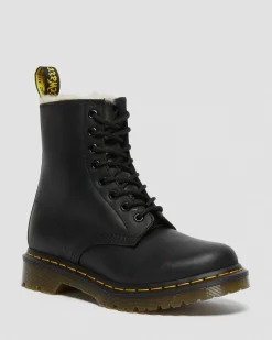 Dr. Martens 1460 Serena Imitatiebont Gevoerde Enkellaarzen^WOMENS Veterlaarzen|Enkellaarzen
