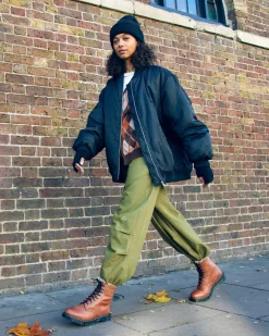 Dr. Martens 1460 Serena Imitatiebont Gevoerde Leren Veterlaarzen^WOMENS Veterlaarzen|Enkellaarzen