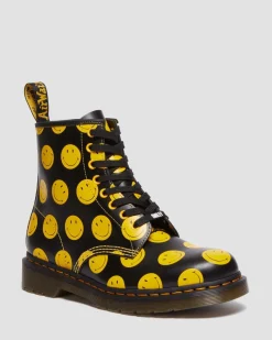 Dr. Martens 1460 SMILEY® LEREN LAARZEN^UNISEX Heren Sale|Originals