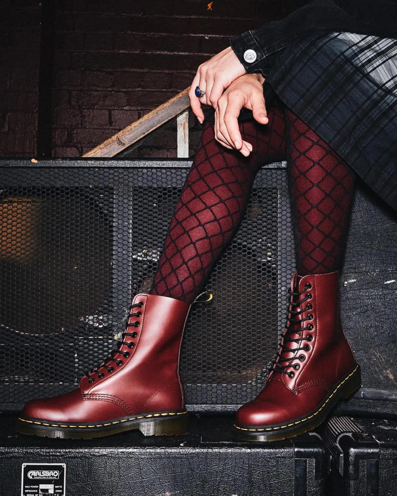 Dr. Martens 1490 Smooth Leren Hoge Veterlaarzen^WOMENS Originals|Winter Stijlen