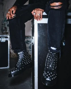Dr. Martens 1460 Stud Wanama Leather Lace Up Boots^UNISEX Enkellaarzen|Veterlaarzen