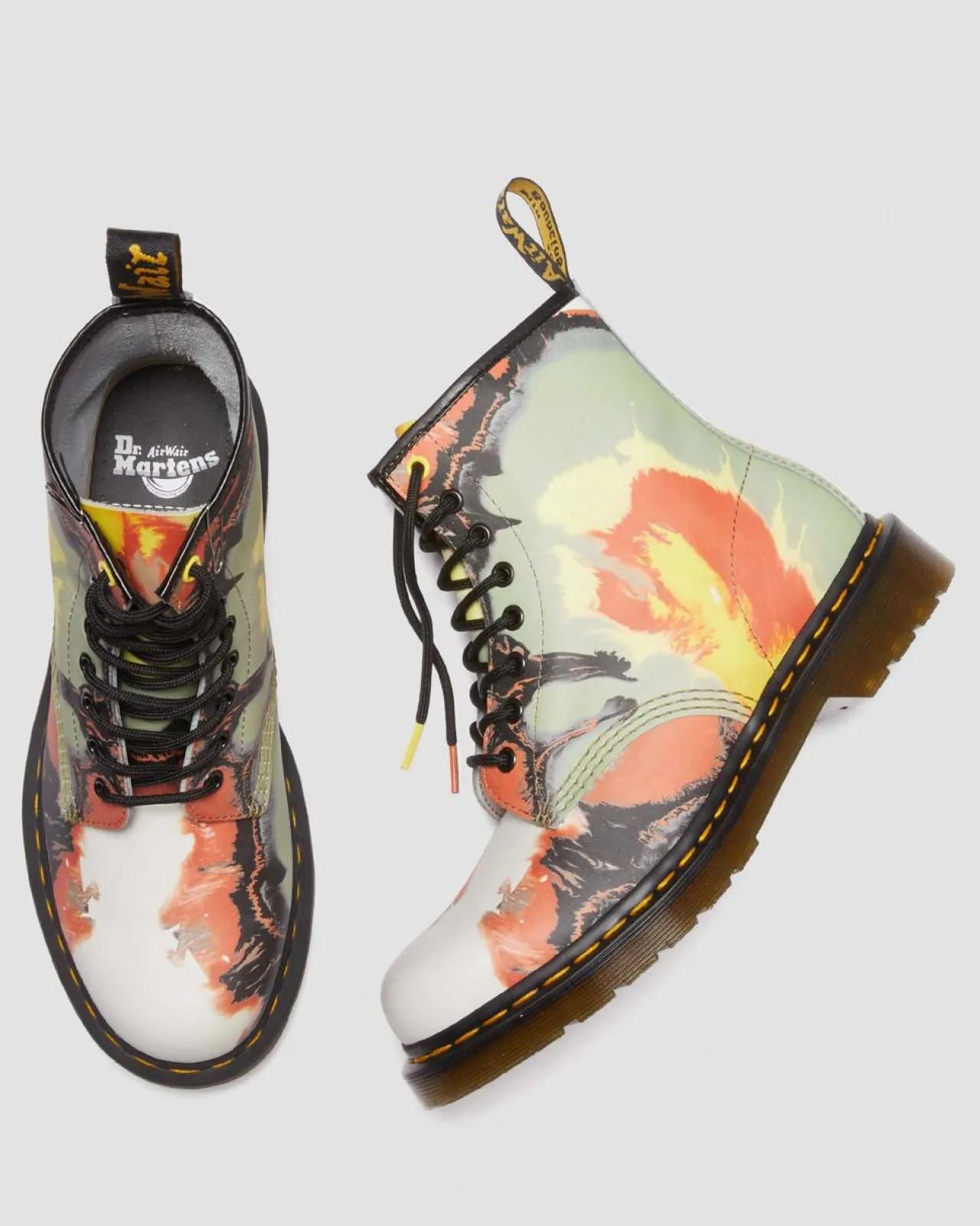 Dr. Martens 1460 Tate Volcanic Flare Leren Laarzen^UNISEX Enkellaarzen|Veterlaarzen