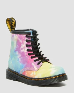 Dr. Martens 1460 Tie Dye Leren Veterlaarzen voor Peuters^KIDS Sale Voor Kinderen|Laarzen
