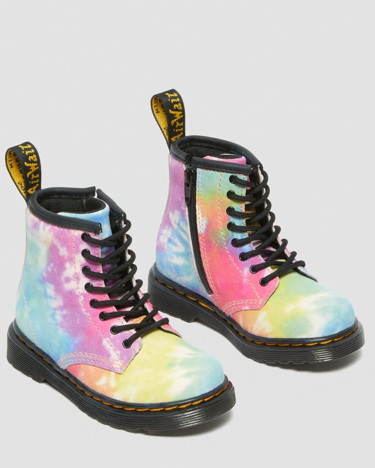 Dr. Martens 1460 Tie Dye Leren Veterlaarzen voor Peuters^KIDS Sale Voor Kinderen|Laarzen