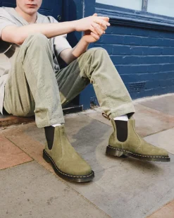Dr. Martens 2976 Tumbled Nubuck Leren Chelsea Laarzen^ Nieuw Binnen|Enkellaarzen