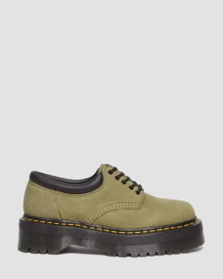 Dr. Martens 8053 Tumbled Nubuck Leren Platform Schoenen^ Nieuw Binnen|Trending Stijlen