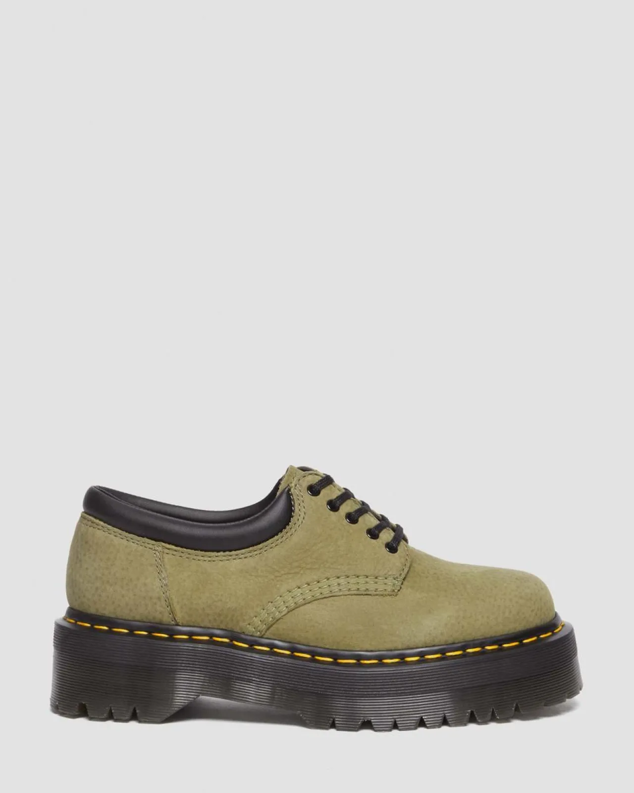 Dr. Martens 8053 Tumbled Nubuck Leren Platform Schoenen^ Nieuw Binnen|Trending Stijlen