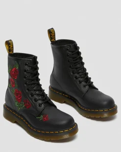 Dr. Martens 1490 Vonda Rose Leren Veterlaarzen met Bloemenprint^UNISEX Veterlaarzen|Enkellaarzen