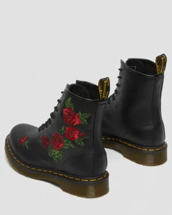 Dr. Martens 1490 Vonda Rose Leren Veterlaarzen met Bloemenprint^UNISEX Veterlaarzen|Enkellaarzen