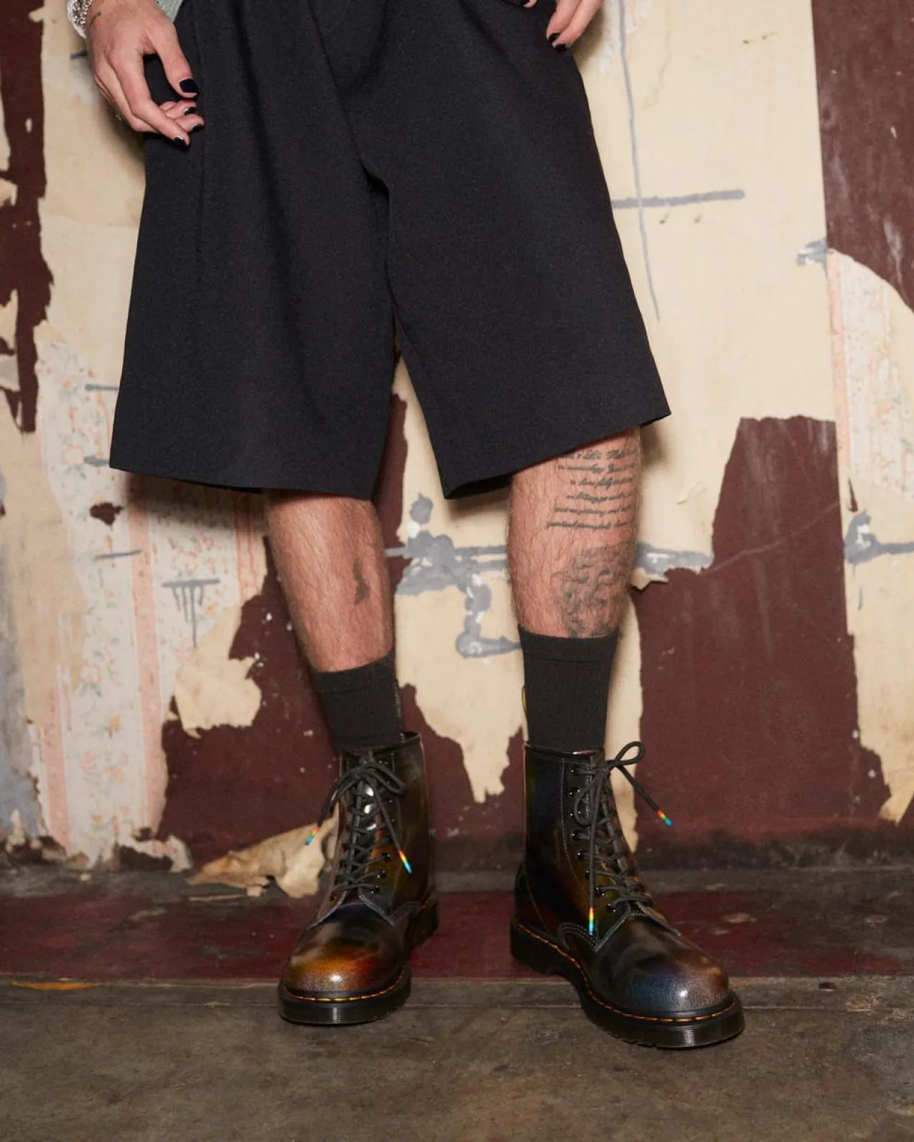 Dr. Martens 1460 Voor Pride Leren Veterlaarzen^MENS Heren Sale|Enkellaarzen