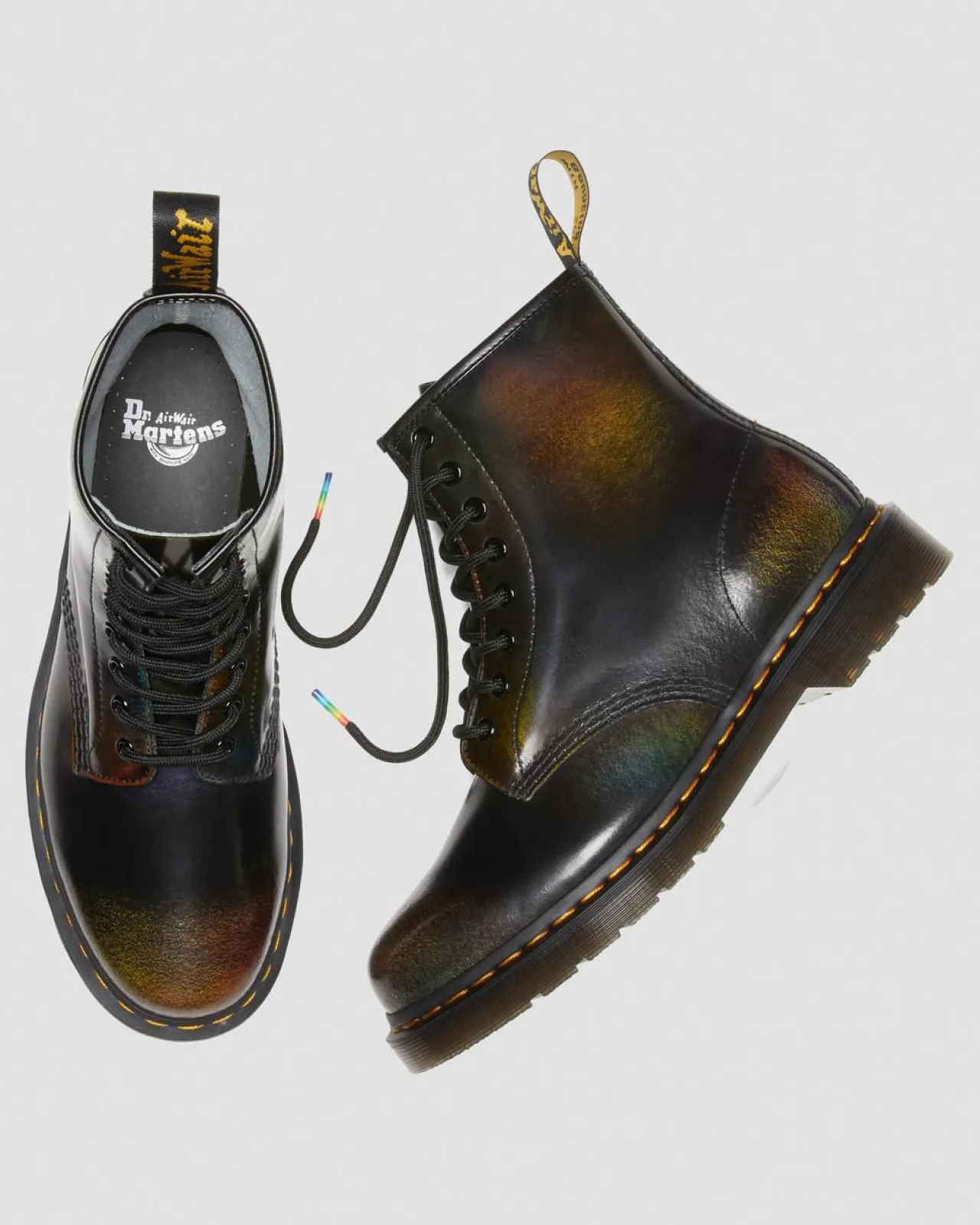 Dr. Martens 1460 Voor Pride Leren Veterlaarzen^MENS Heren Sale|Enkellaarzen